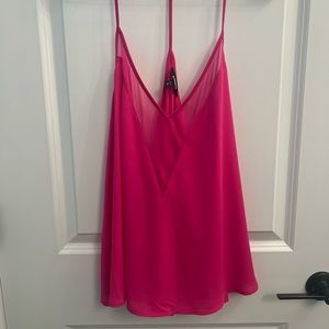 Express Hot Pink Strappy Cami 🩷